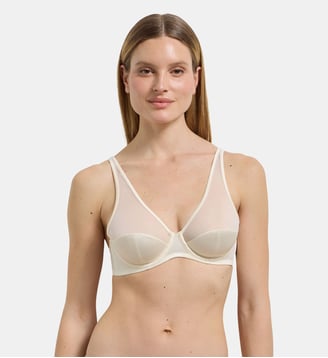 Soutien-gorge balconnet avec armatures Dim x Inès de la Fressange - Dim - Écru