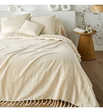Dessus de lit frangé coton, Nedo La Redoute Interieurs