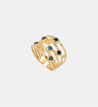 Bague verte plaquée or - drib deluxe Caroline Najman