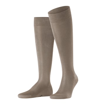 Mi-Bas Tiago Coton (biologique) - Falke - Gris clair