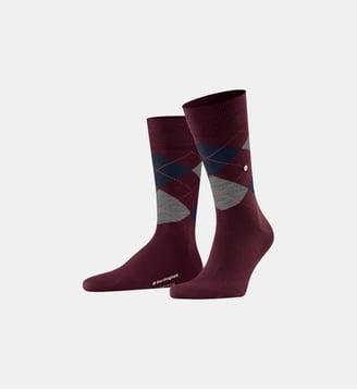 Chaussettes Edinburgh - Burlington - Claret 2