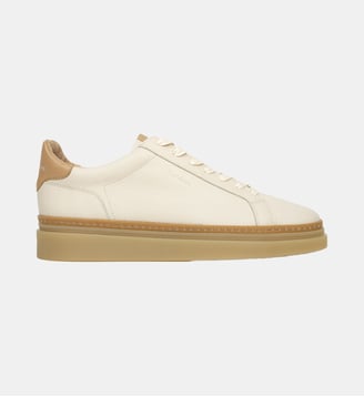 Sneakers Mikko Cuir Grainé - Bobbies - Écume et biscuit