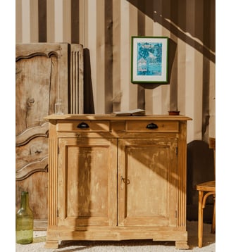 Buffet parisien en bois Gilbert N°1753- Produit chiné - Debongout - Bois clair