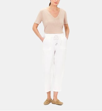 Pantalon ignace - Motif uni - Coupe droite - Caroll - Blanc