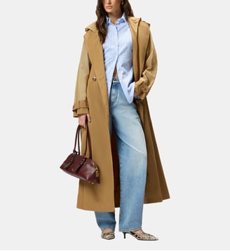Trench avec empiècements transparents - Pinko - Marron clair