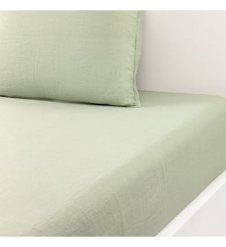 Drap housse  en lin lavé Desforges