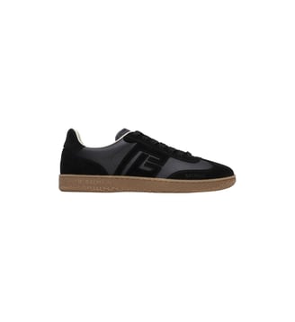 Baskets Balmain Swan en cuir lisse et suédé - Balmain - Noir