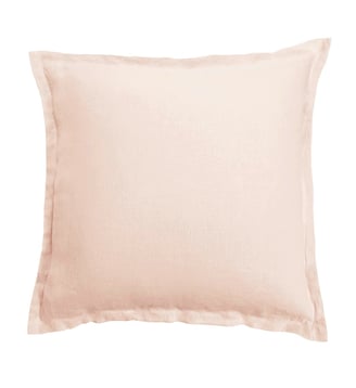 Taie D'oreiller Lin Lavé Lina - Anne de Solène - Rose pâle