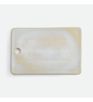 Planche à découper, en grès émail réactif - La Redoute Interieurs - Beige nacre