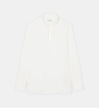Chemise popover imprimé regular fit - Lacoste - Blanc