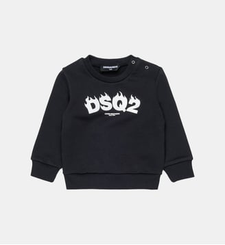Sweat-shirt à col rond avec logo DSQ2 - Dsquared2 - Noir
