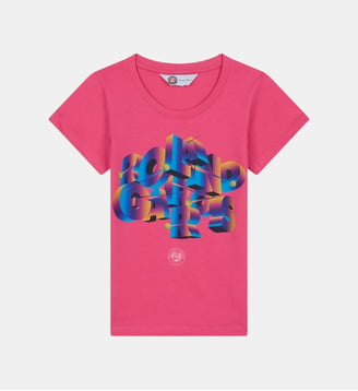 T-Shirt Signature - Roland-Garros - Rose