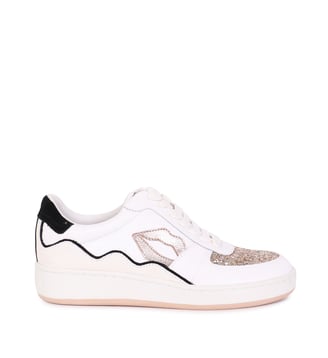 Baskets En Cuir Loulou - Bons Baisers - Or rose