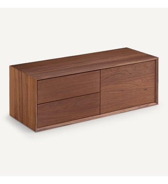 Meuble TV L110 x P42 cm plaqué noyer - AM.PM - Noyer