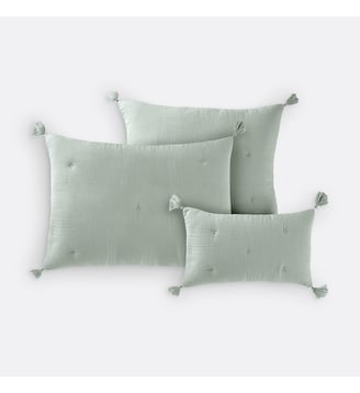 Housse de coussin matelassée gaze de coton La Redoute Interieurs