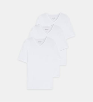 Lot de 3 maillots de corps droits coton BOSS