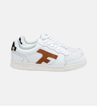 Baskets basses Hazel cuir - Faguo - Marron