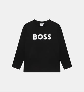 Tee-shirt manches longues - BOSS Kidswear - Noir