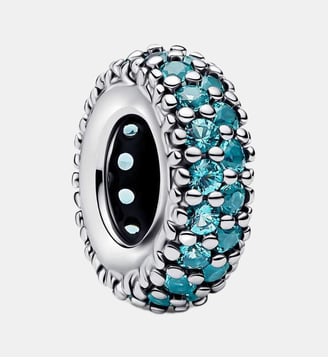 Charm Espaceur Pierres Bleu Glacier Pandora
