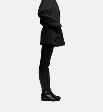 Colby - Bottes En Cuir Veau Lisse Noir Parallèle