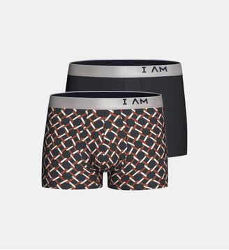 Pack 2 boxers d'homme en Lyocell - Impetus - Bleu marine