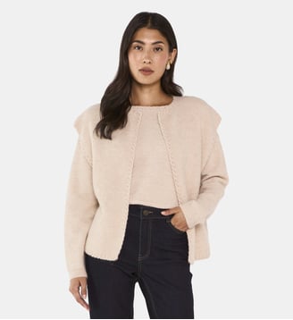 Gilet Sans Manches En Laine Mélangé Anthea Maison 123