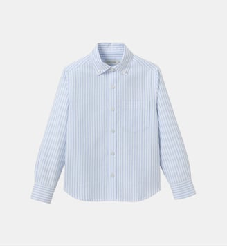 Chemise rayée oxford - Cyrillus - Rayure bleue