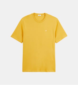 T-shirt col rond Théo en coton - Serge Blanco - Jaune
