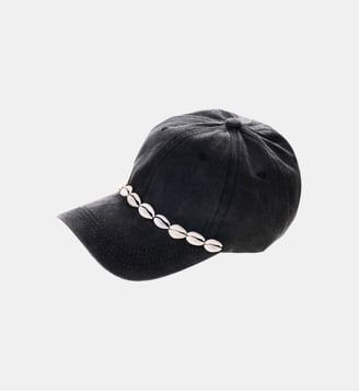 Casquette avec coquillages CAPY - Wild - Noir