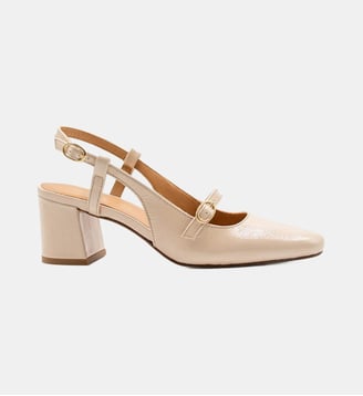 Escarpins slingback - Jules & Jenn - Crème