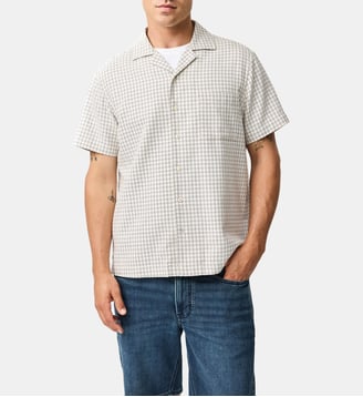 Chemise à manches courtes en cotton East Gore - Rodd & Gunn - Naturel