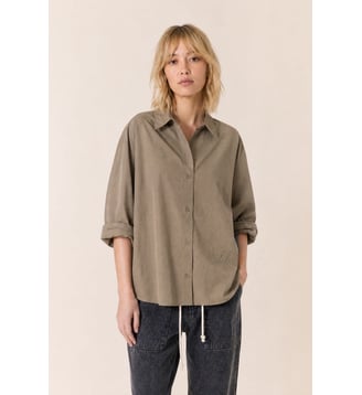 Chemise Caspar Plain - Leon & Harper - Beige