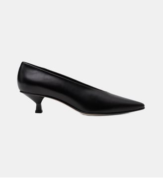 Selma - Escarpins En Cuir Nappa Noir - Parallèle - Noir