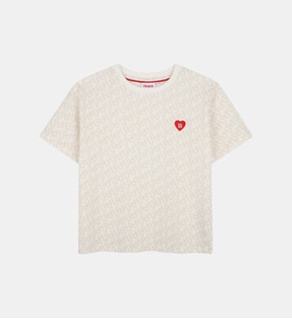 Tee-shirt manches courtes - Hugo Kids - New beige