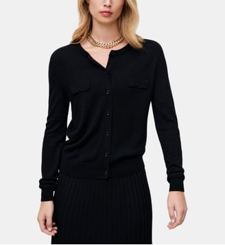 Gilet mcarola - Motif uni - Coupe ajustée - Caroll - Noir