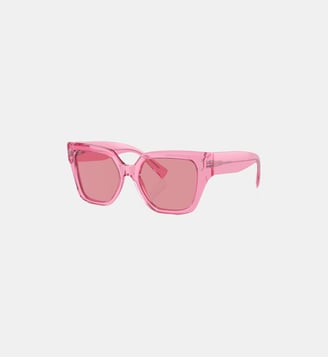 Lunettes de soleil Carré DG4471 - Dolce & Gabbana - Rose transparent