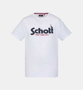 T-shirt imprimé - Schott - Blanc