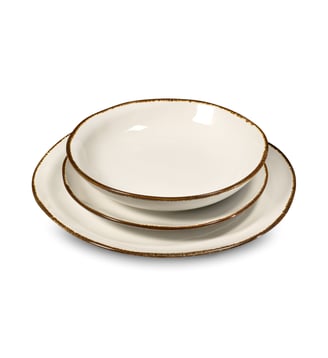 Service de vaisselle 18 pièces - Médard de Noblat - Beige marron