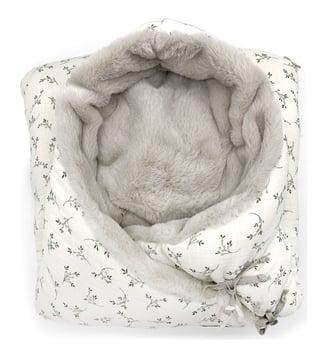 Nid d'ange passe sangle - Babyshower - Blanc