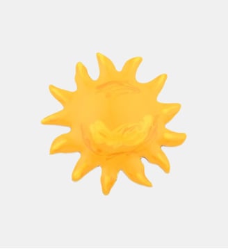 Pin's soleil jaune Balaboosté