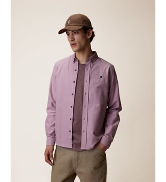 Chemise en tissu Oxford - Faguo - Mauve