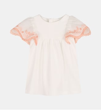 Robe à manches courtes - Chloe Kids - Off white