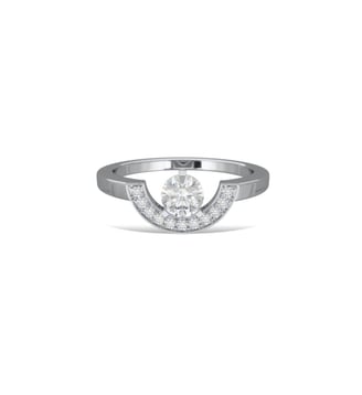 Bague Intrépide petit arc 0.5 carat pavée Loyal.e Paris