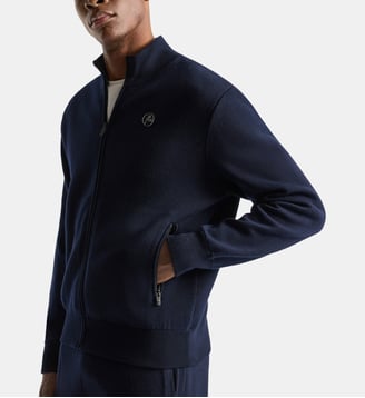 Blouson slim court en laine - Fusalp - Marin