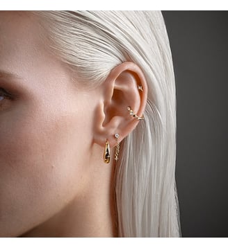 Piercing Belle Étoile Blanche - Nebuleuse Bijoux - Argent cristal