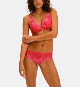 Shorty Wish en dentelle - Simone Pérèle - Rose framboise