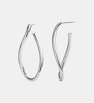 Grandes boucles d’oreilles ondulées en argent 925 - Aristocrazy - Argenté