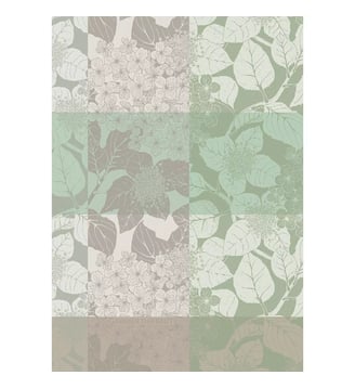 Torchon pur coton - Garnier Thiebaut - Vert vif