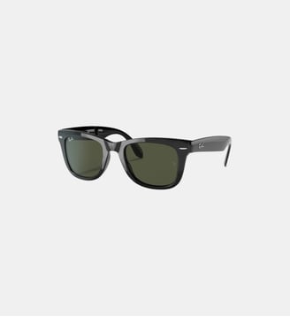 Lunettes de soleil Carré RB4105 Wayfarer Folding Classic - Ray Ban - Noir brillant