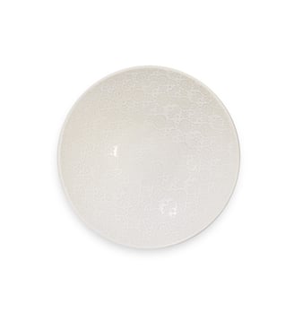 Assiette salade et pâtes ronde par 6 Médard de Noblat